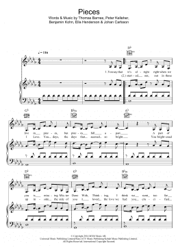 page one of Pieces (Piano, Vocal & Guitar Chords)