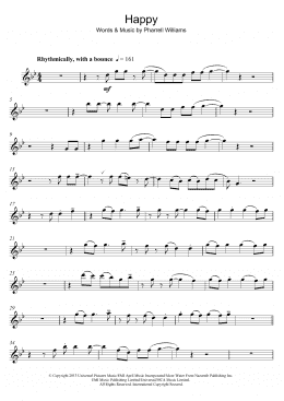 page one of Happy (Flute Solo)