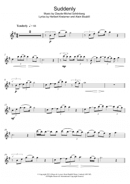 page one of Suddenly (Flute Solo)