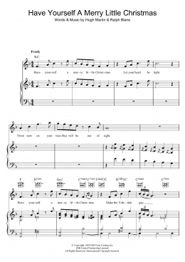 page one of Have Yourself A Merry Little Christmas (Piano, Vocal & Guitar Chords)