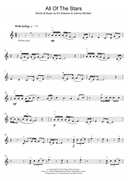 page one of All Of The Stars (Violin Solo)