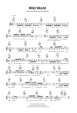 page one of Wild World (Ukulele)