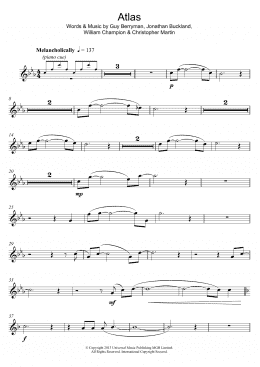 page one of Atlas (Alto Sax Solo)