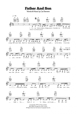 page one of Father And Son (Ukulele)