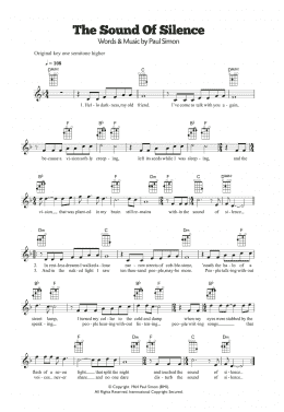 page one of The Sound Of Silence (Ukulele)