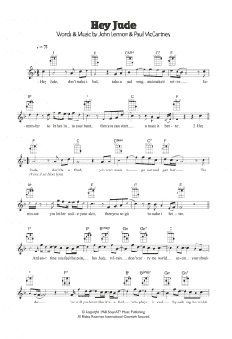 page one of Hey Jude (Ukulele)