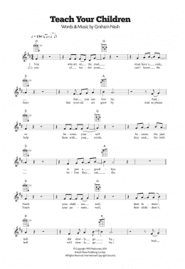 page one of Teach Your Children (Ukulele)