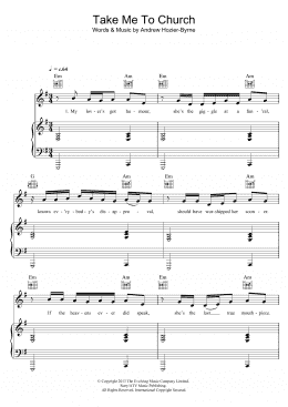 page one of Take Me To Church (Piano, Vocal & Guitar Chords)