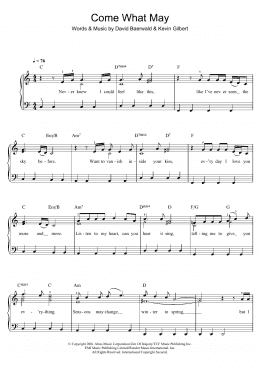 page one of Come What May (from Moulin Rouge) (Beginner Piano (Abridged))