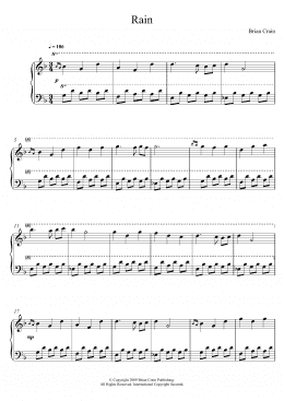 page one of Rain (Piano Solo)