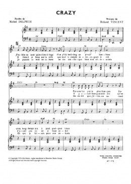 page one of Crazy (Piano & Vocal)