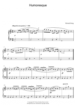 page one of Humoresque (Piano, Vocal & Guitar Chords)