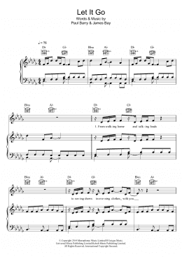 page one of Let It Go (Piano, Vocal & Guitar Chords (Right-Hand Melody))