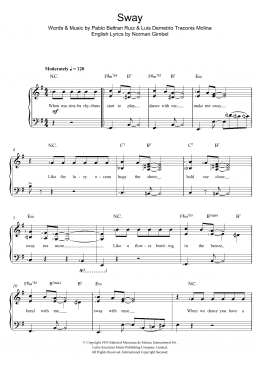 page one of Sway (Quien Sera) (Piano & Vocal)