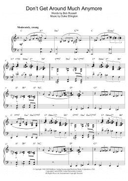 page one of Don't Get Around Much Anymore (Piano Solo)