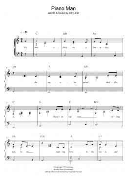 page one of Piano Man (Piano & Vocal)