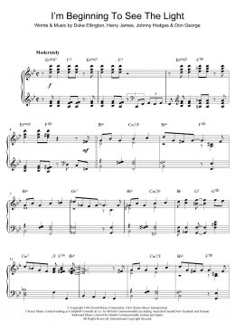 page one of I'm Beginning To See The Light (Piano Solo)