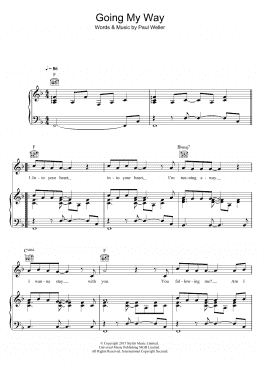 page one of Going My Way (Piano, Vocal & Guitar Chords)