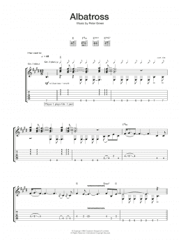 page one of Albatross (Guitar Tab)