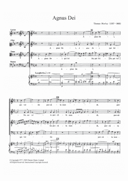 page one of Agnus Dei (SATB Choir)