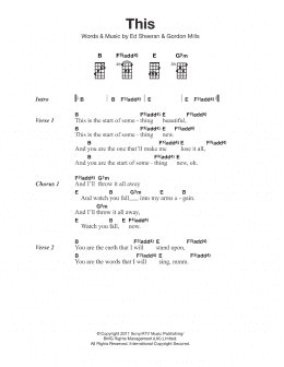 page one of This (Piano, Vocal & Guitar Chords)