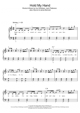 page one of Hold My Hand (Piano, Vocal & Guitar Chords)