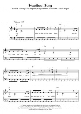 page one of Heartbeat Song (Piano, Vocal & Guitar Chords)