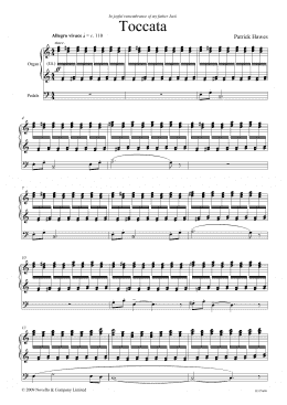 page one of Toccata (Organ)