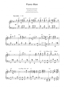 page one of Piano Man (Piano Solo)