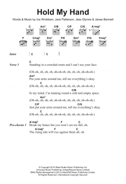 page one of Hold My Hand (Guitar Chords/Lyrics)