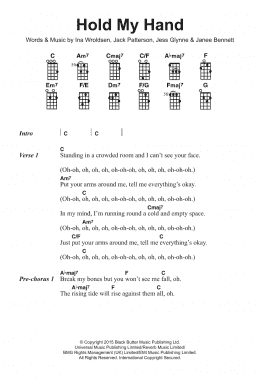 page one of Hold My Hand (Piano, Vocal & Guitar Chords)