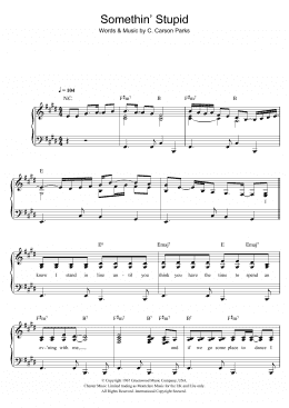 page one of Somethin' Stupid (Piano & Vocal)