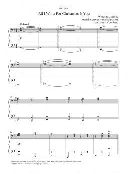 page one of All I Want For Christmas Is You (Piano Solo)