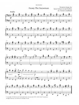 page one of Frosty The Snowman (Piano Solo)