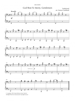 page one of God Rest Ye Merry, Gentlemen (Piano Solo)