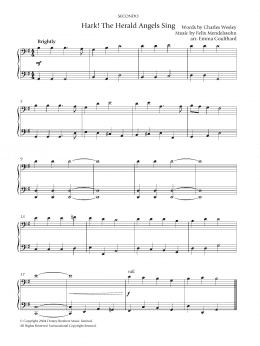 page one of Hark! The Herald Angels Sing (Piano Solo)