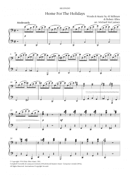 page one of (There's No Place Like) Home For The Holidays (Piano Solo)