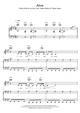 page one of Alive (Piano, Vocal & Guitar Chords)