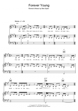 page one of Forever Young (Piano, Vocal & Guitar Chords)