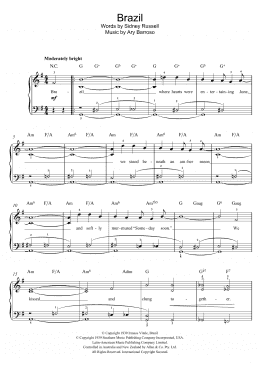 page one of Brazil (Easy Piano)