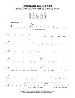 page one of Unchain My Heart (Ukulele Chords/Lyrics)