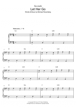 page one of Let Her Go (Piano Duet)