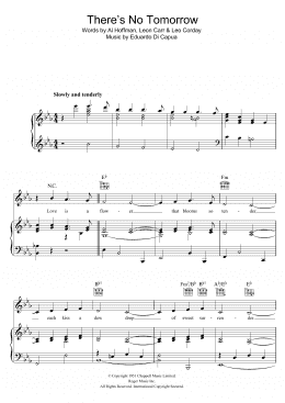 page one of There's No Tomorrow (Piano, Vocal & Guitar Chords)