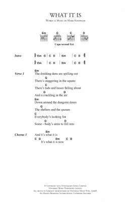 page one of What It Is (Guitar Chords/Lyrics)