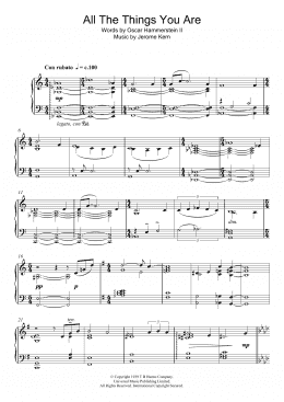 page one of All The Things You Are (Piano Solo)