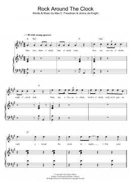 page one of Rock Around The Clock (Piano, Vocal & Guitar Chords)