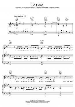 page one of So Good (Piano, Vocal & Guitar Chords)