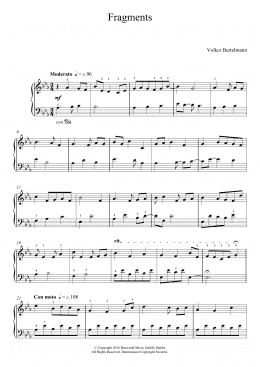 page one of Fragments (Easy Piano)