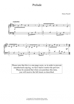 page one of Prelude (Easy Piano)