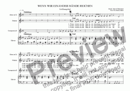 page one of Wenn wir einander Hände reichen (7 Songs)